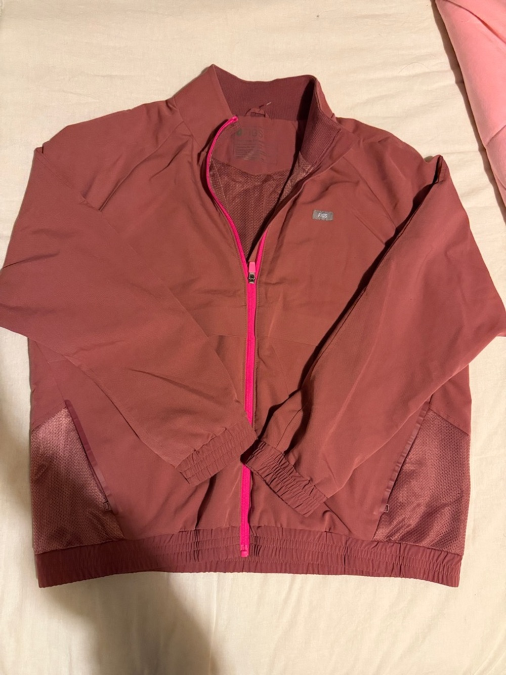 Figs mauve Sydney scrub jacket